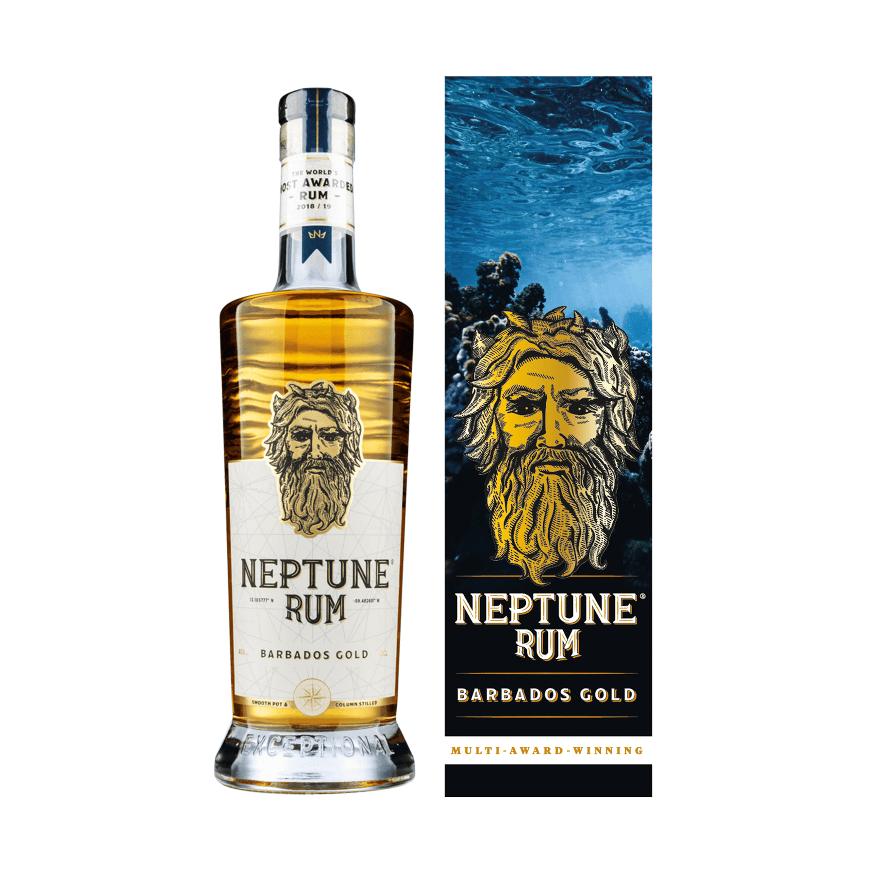 Neptune Rum Barbados Gold 70cl Neptunerum